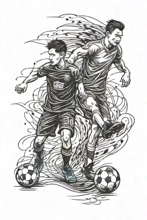 Soccer Father To Son Walking