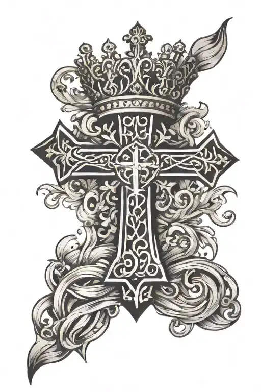 Cross With Crown