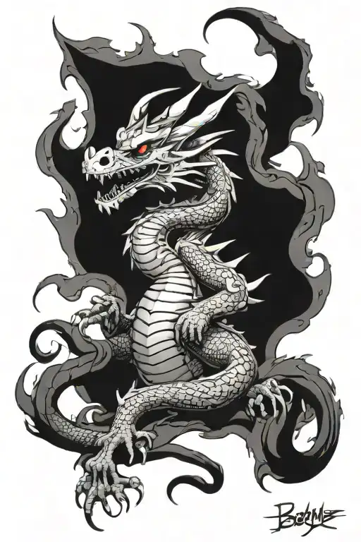 Scary Dragon Wrapped