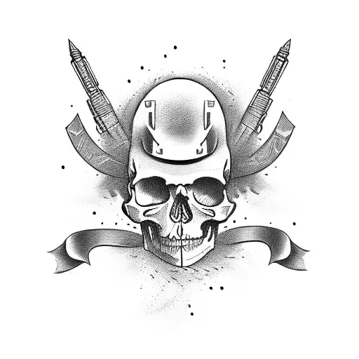 Skull And Gun