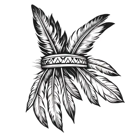 Native American Feather Crown