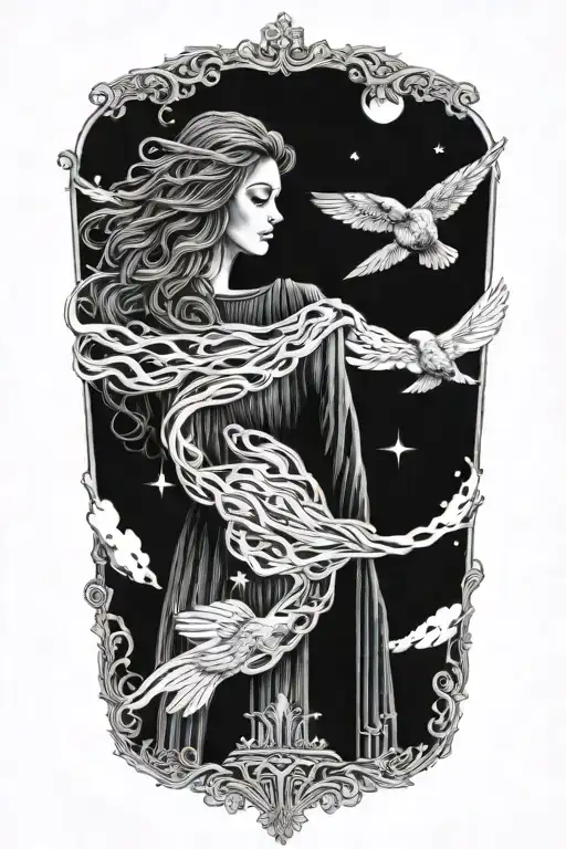 Heaven Opening Her Coat To Reveal Hidden Galaxies