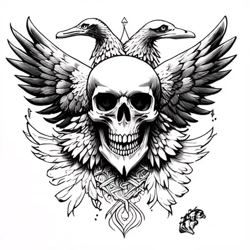 Skull And Eagle