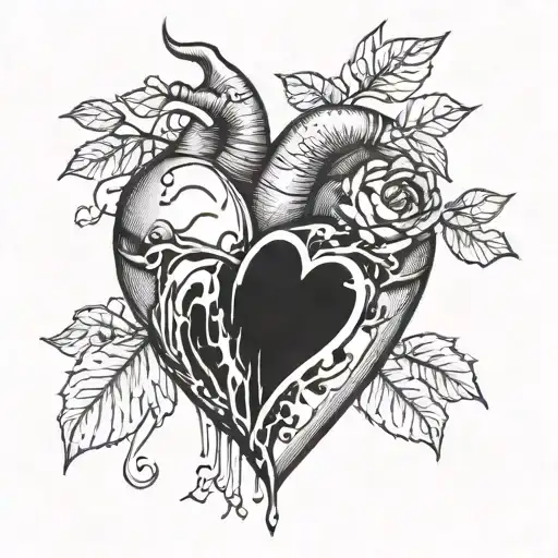 Broken Heart With Number 9427