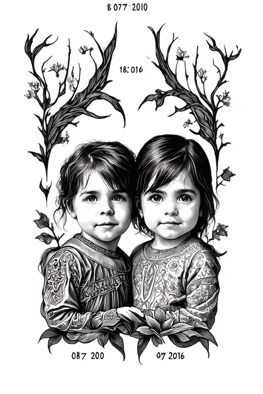 Report To My Children With Dates 18 07 2010 And 09 October 2016 On An Entire Arm