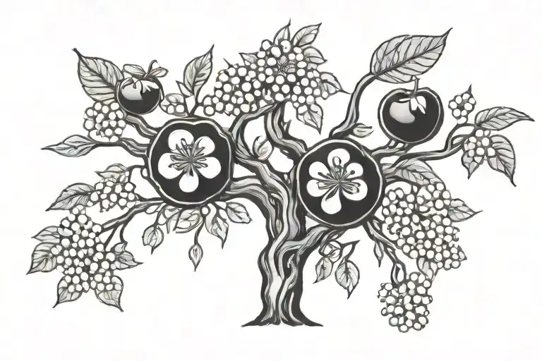 Cherry Tree Intertwined