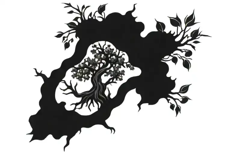 Cherry Tree Intertwined