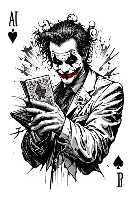 Hacker With Joker Card
