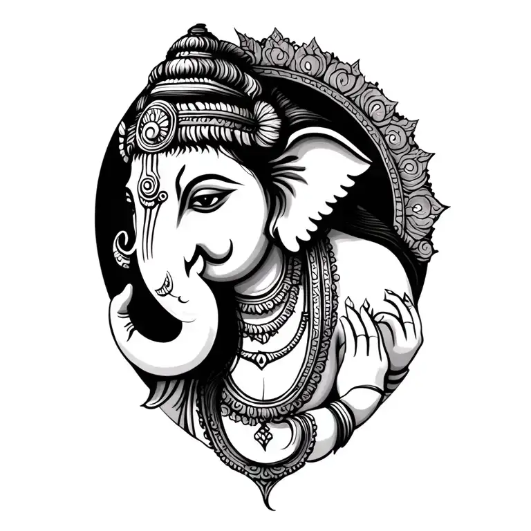 Ganesh Rotating Lord Shiva