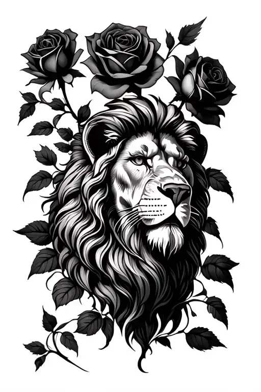 Gladiator Lion Roses Blooming