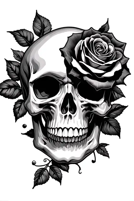 Skull And Roses