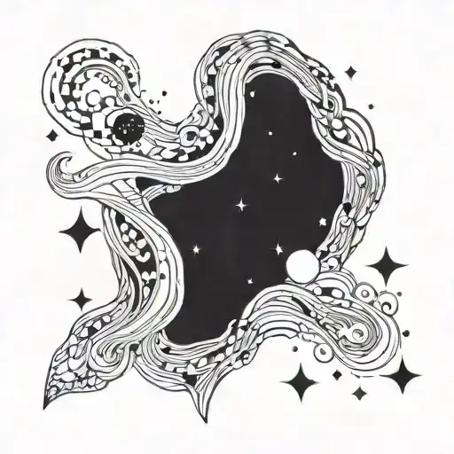 Galaxy On Black Background