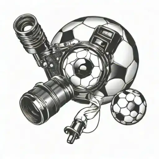 A Soccer Ball Morphing Into A Camera Lens