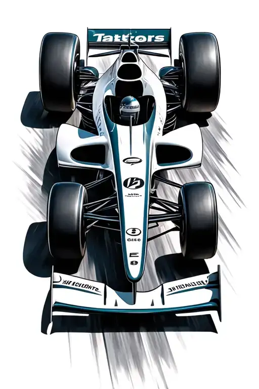 Formula 1 Car Speeding