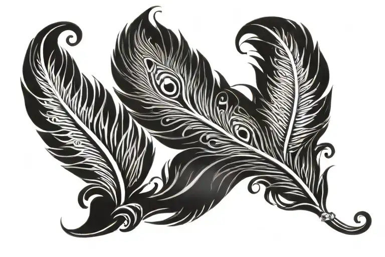 Name With Peacock Feather