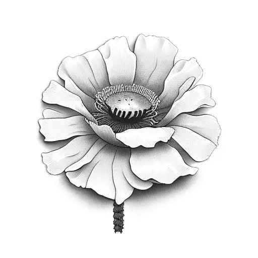 Poppy And Daisy Flower