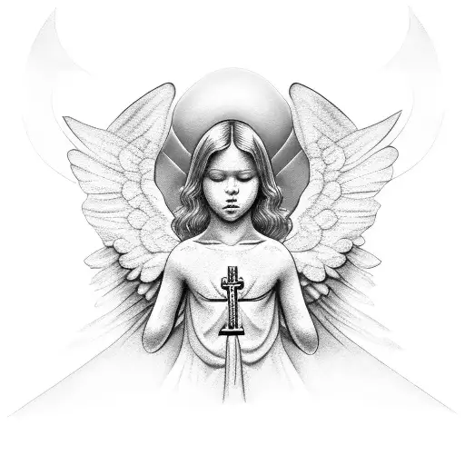 A Angel With A Rosary