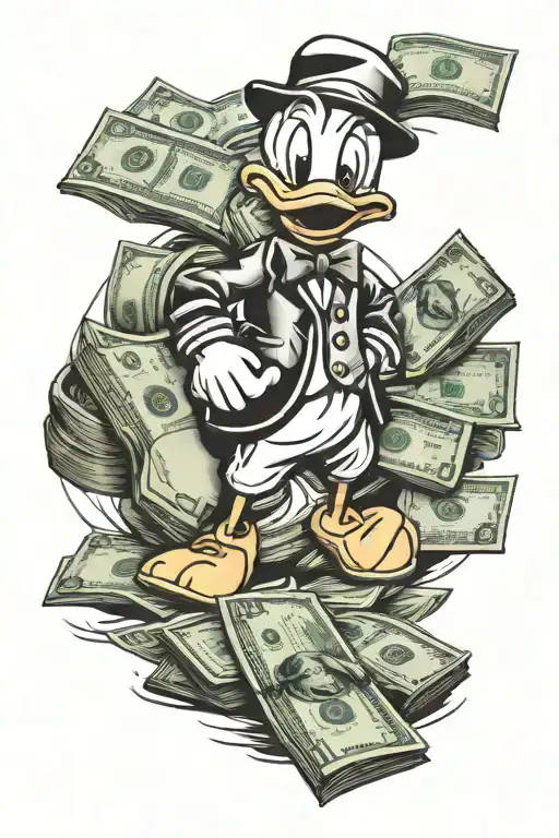 Donald Duck Money Realistic