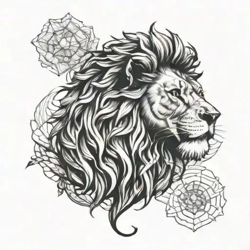 Lion And Volcano Sleeve