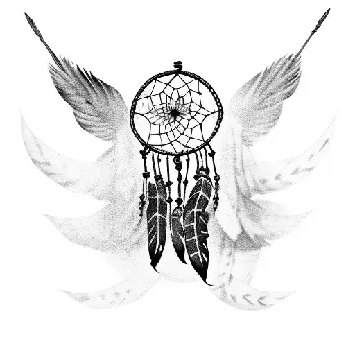 Native American Dreamcatcher With The Text Aunt Dale