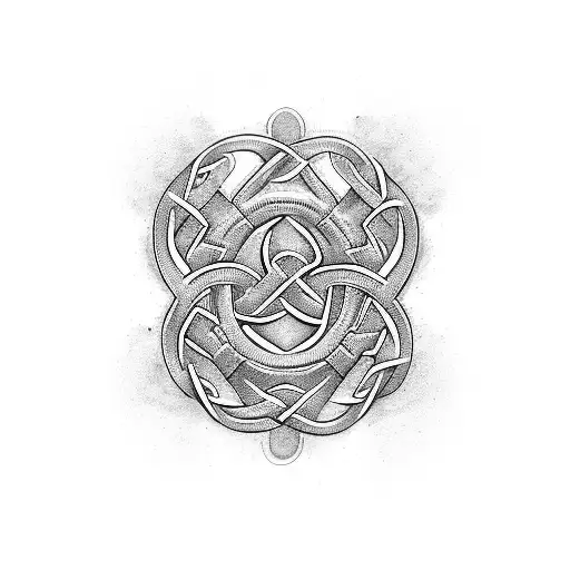 Shamrock Made Of Celtic Knots