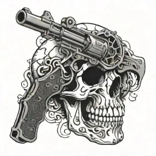 Skull Gun Finger