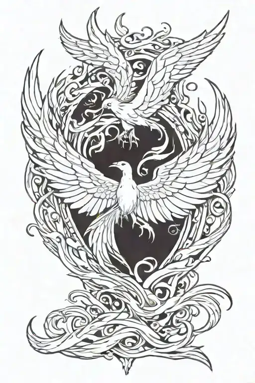 Phoenix Rising From Ashes