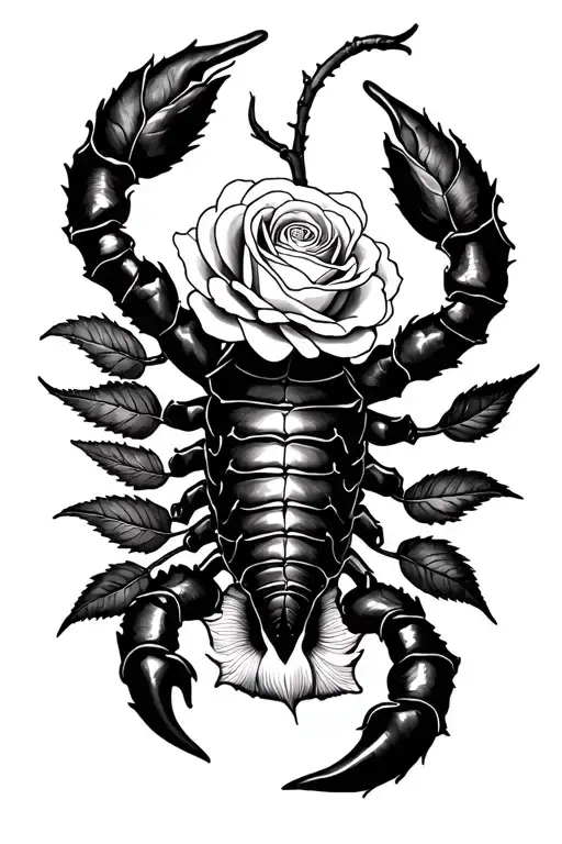 Scorpio P Intertwined Roses