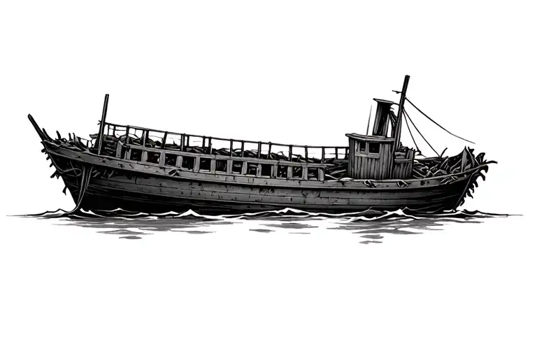 A Boat Wreckage
