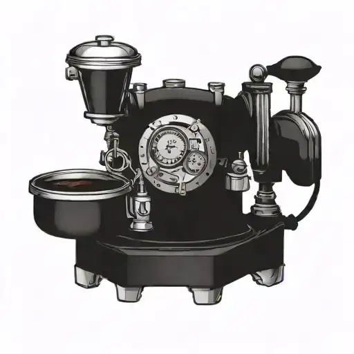 Incorporate A Steampunk Coffee Machine Into A Mechanical Arm Design