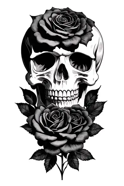 Skull And Roses