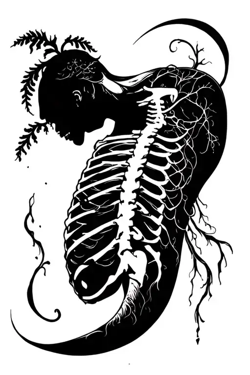 God Making Eve From Adam's Rib Cage