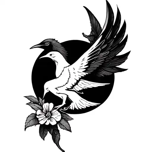 Mockingjay Symbol With A Primrose