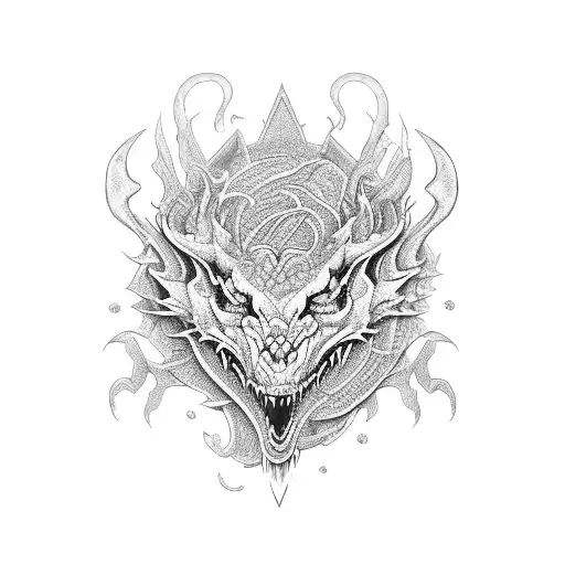 Dragon With Roses