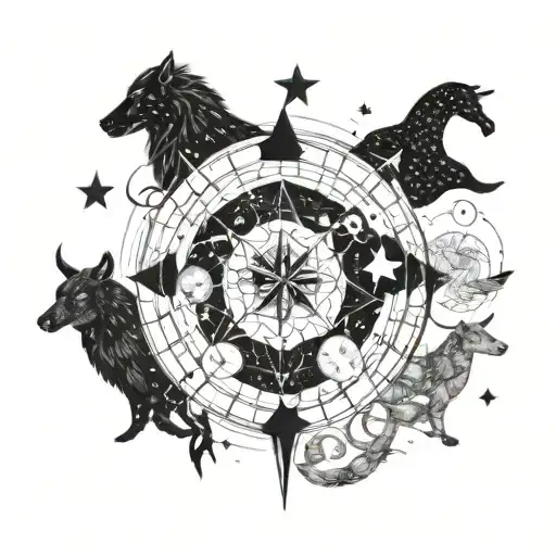 Incorporate The Zodiac Signs Of Each Grandchild Into A Unique Constellation Design