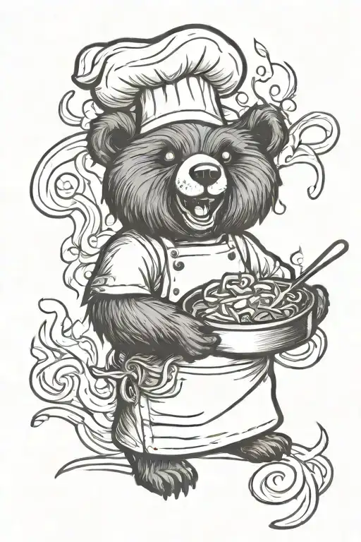 Happy Bear Chef Flambe
