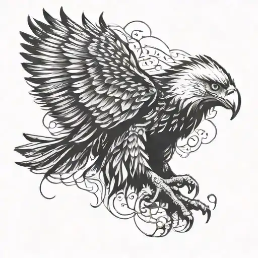 Eagle And Short Quote Written