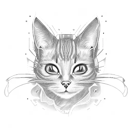 Alien Cat In A Spaceship