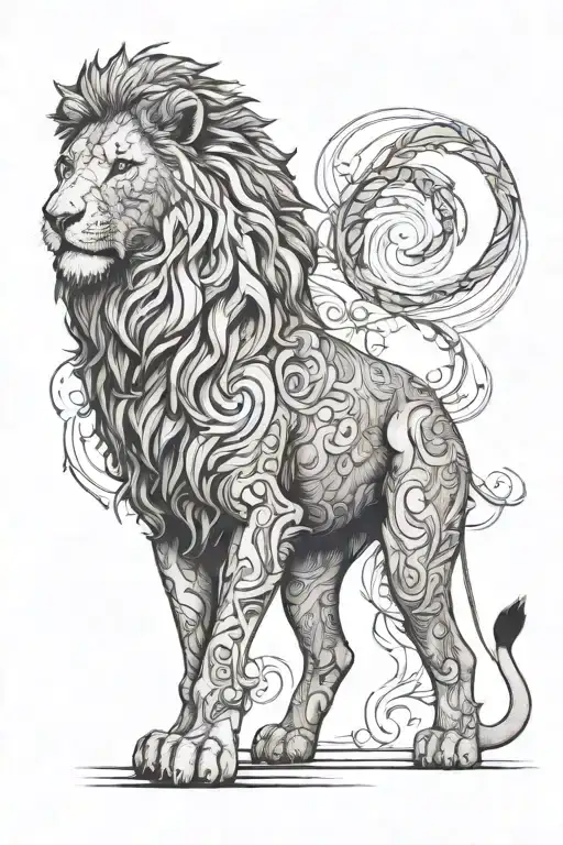 Lion Standing