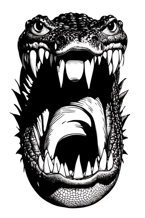 Alligator Mouth Open