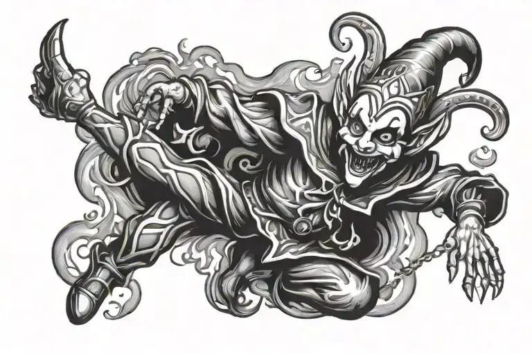 Jester Dancing On Fire