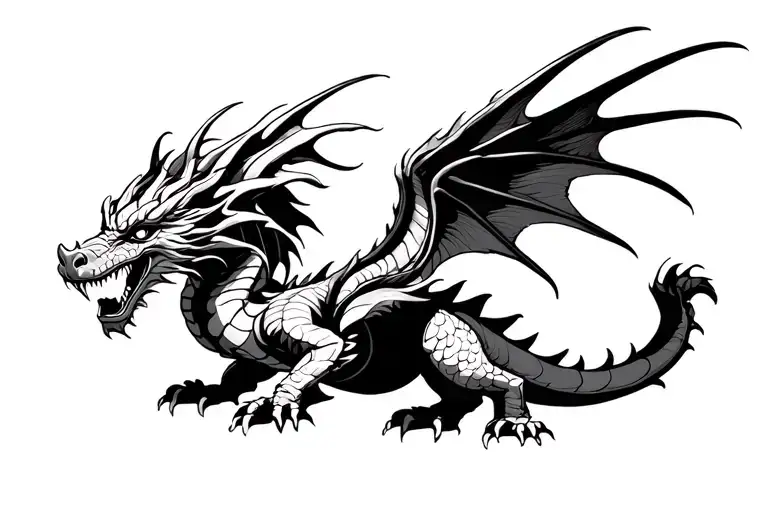 Dragon With Wings