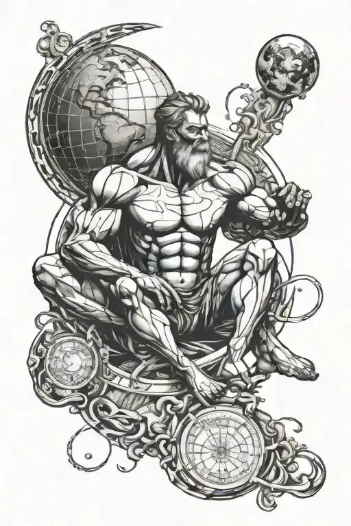 Atlas Holding The Universe