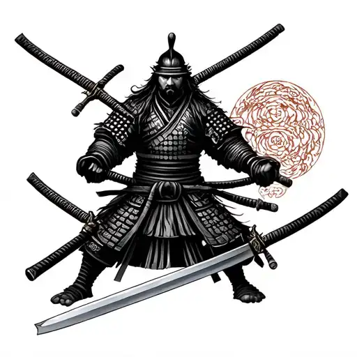 Samurai With Katanas