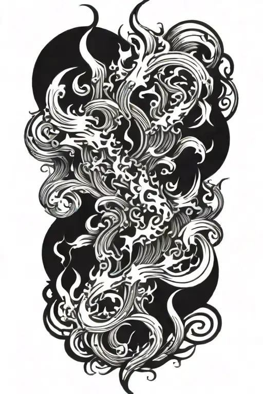 Black Flames From Below