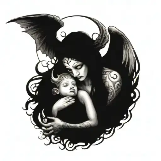 Demon And Angel Mother