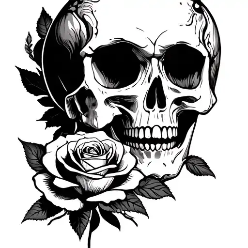 Skull And Roses