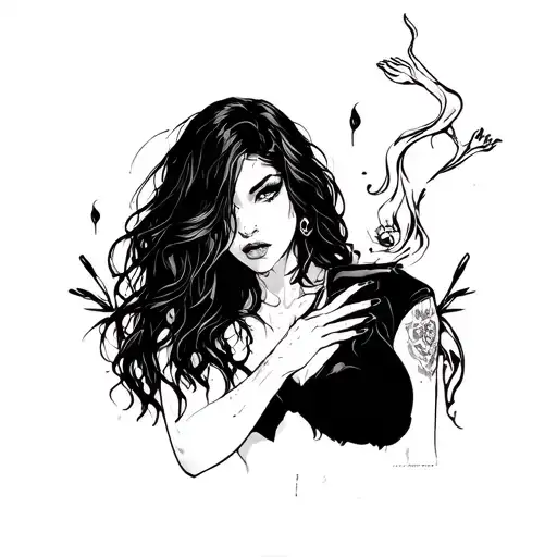 Badass Lover Girl Sexy Dark Sick Hot Love Sick