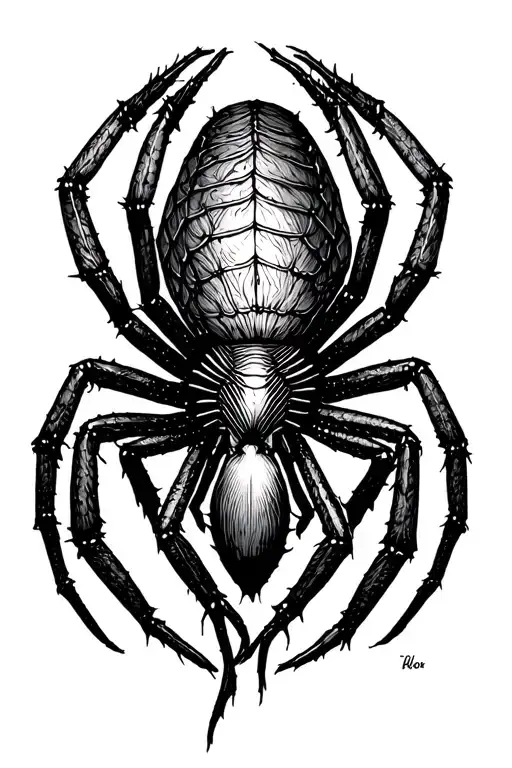 Black Widow Spider Dark Side