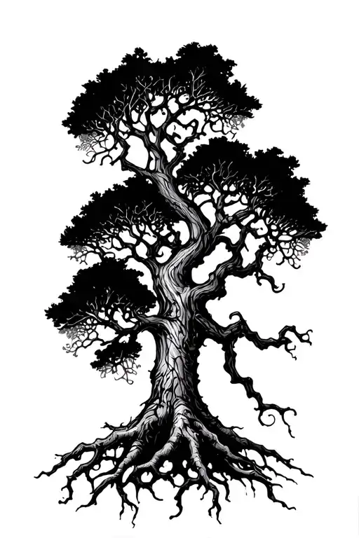 Poison Tree With Roots And No Leaves